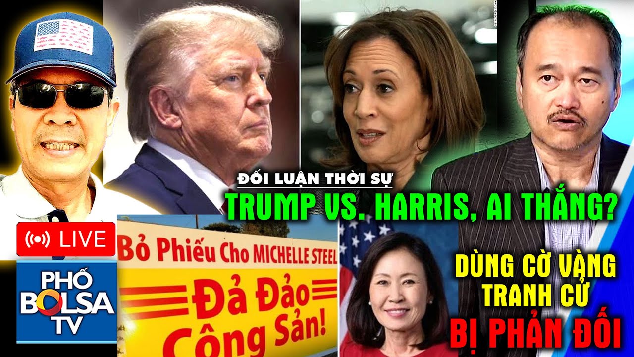 Trump tranh luận Harris, ai thắng? Dùng cờ vàng tranh cử, DB gốc Hàn bị nhóm dân gốc Việt phản đối