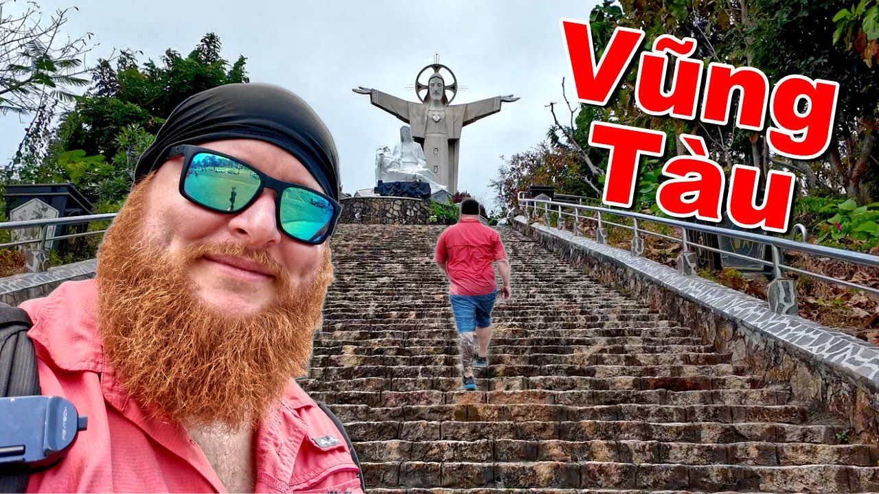 2 Fat Guys try to climb the MOST FAMOUS mountain in Vung Tau, Vietnam