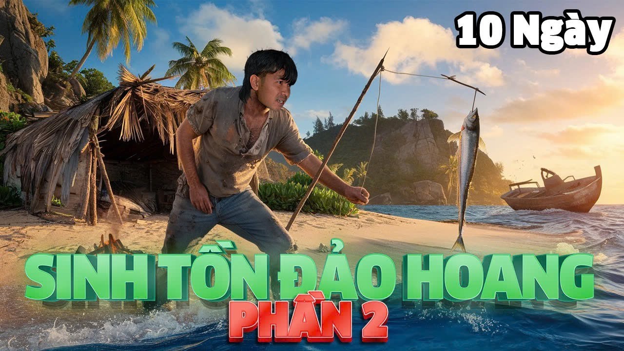 10 Ngày Sống Sót Trên Đảo Hoang Nhận 10 Triệu | EP2 | Surviving On Island For 10 Days Get 10 Million