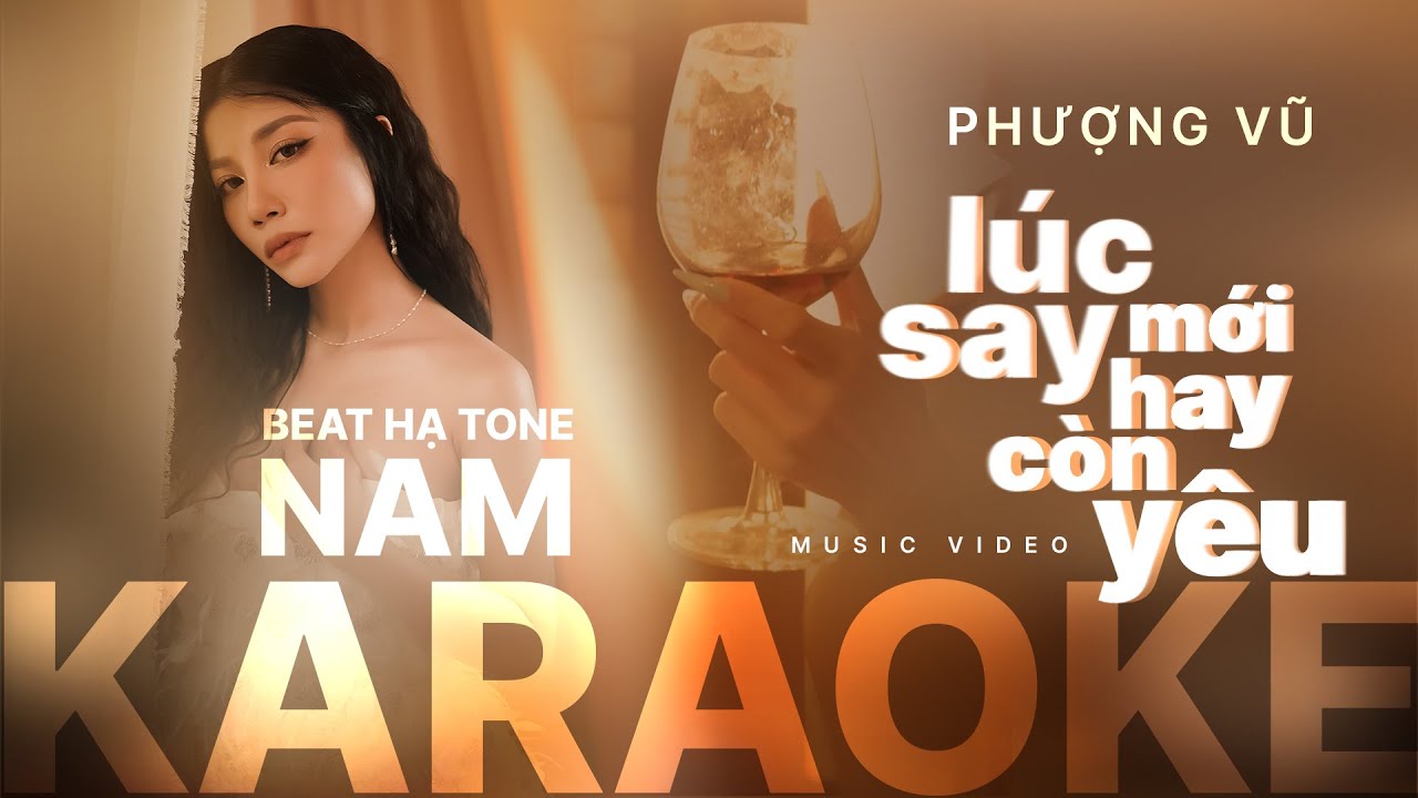 Phượng Vũ - 'Lúc Say Mới Hay Còn Yêu' KARAOKE TONE NAM