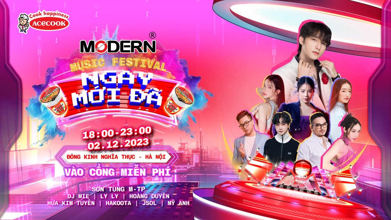 LIVESTREAM MODERN MUSIC FESTIVAL "NGAY MỚI ĐÃ" | HÀ NỘI 02/12 | SƠN TÙNG M-TP, DJ MIE, LYLY,...