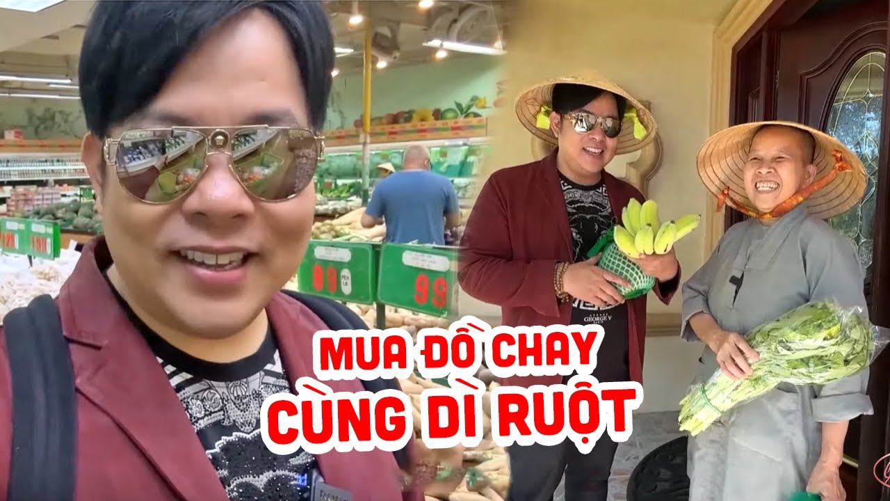 Vlog Quang Lê ở Mỹ cùng Dì Ruột đi chợ mua đồ chay