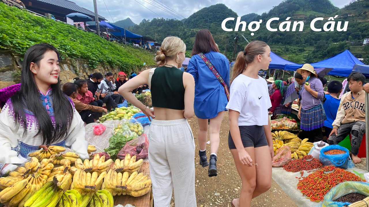 Chợ phiên Cán Cấu- Gặp em gái người Mông 10 điểm