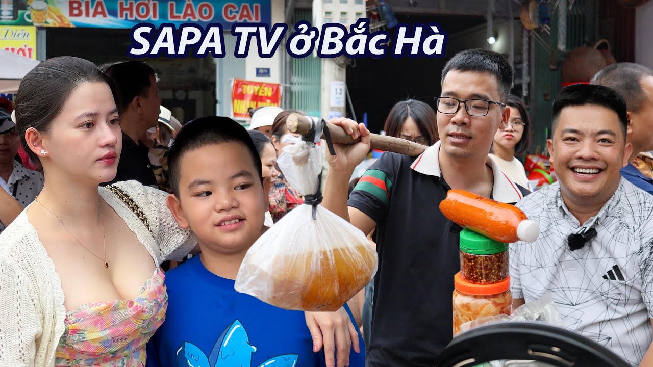 Chợ phiên ấn tượng nhất Tây Bắc- SAPA TV ngồi vỉa hè bán hàng