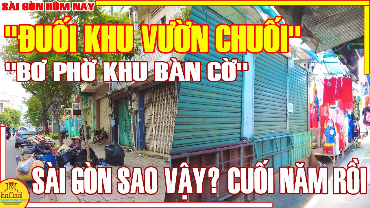 SÀI GÒN CUỐI NĂM: "ĐUỐI KHU VƯỜN CHUỐI - BƠ PHỜ KHU BÀN CỜ" NGUYỄN ĐÌNH CHIỂU Q3 / SÀI GÒN HÔM NAY