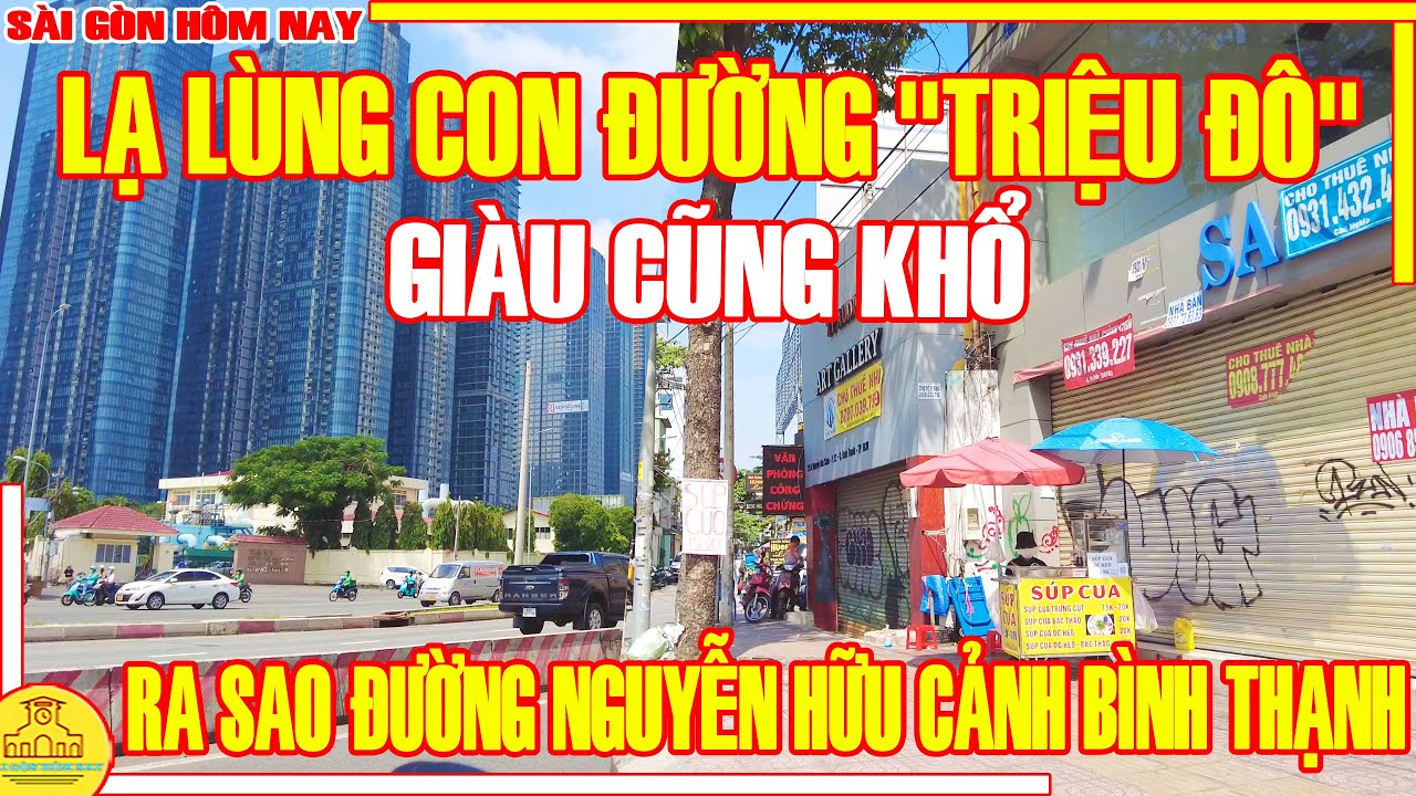 THỞ OXY RỒI! Sài Gòn LẠ LÙNG Đường "TRIỆU ĐÔ" / Đường NGUYỄN HỮU CẢNH Bình Thạnh / Sài Gòn Hôm Nay