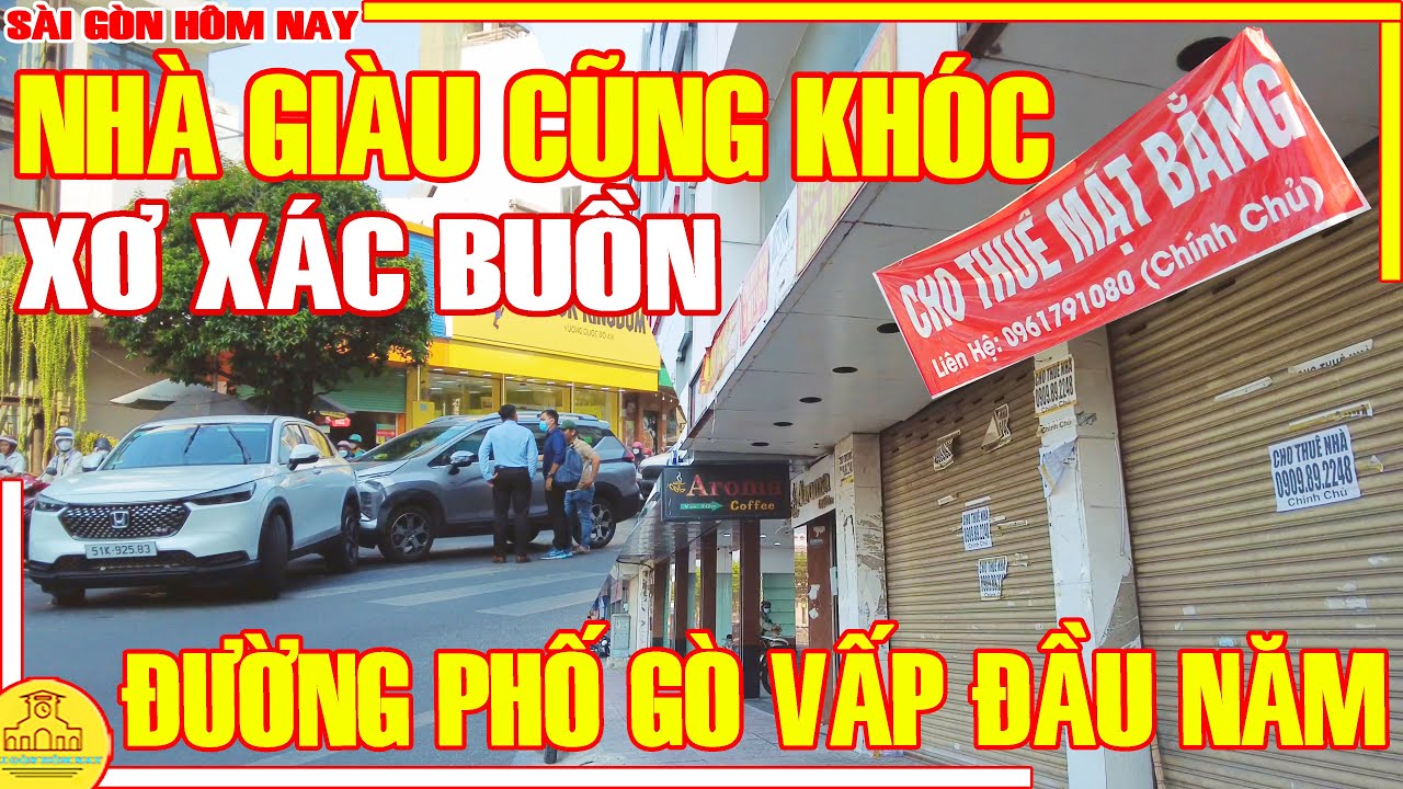 NHÀ GIÀU CŨNG KHÓC! Sài Gòn XƠ XÁC BUỒN / Đường PHAN VĂN TRỊ & Khu NHÀ GIÀU CITY LAND Gò Vấp