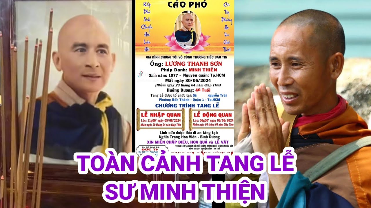 Toàn cảnh tang lễ SƯ MINH THIỆN tại Sài Gòn sau 1 tuần sư mất khi hành khất cùng sư MINH TUỆ