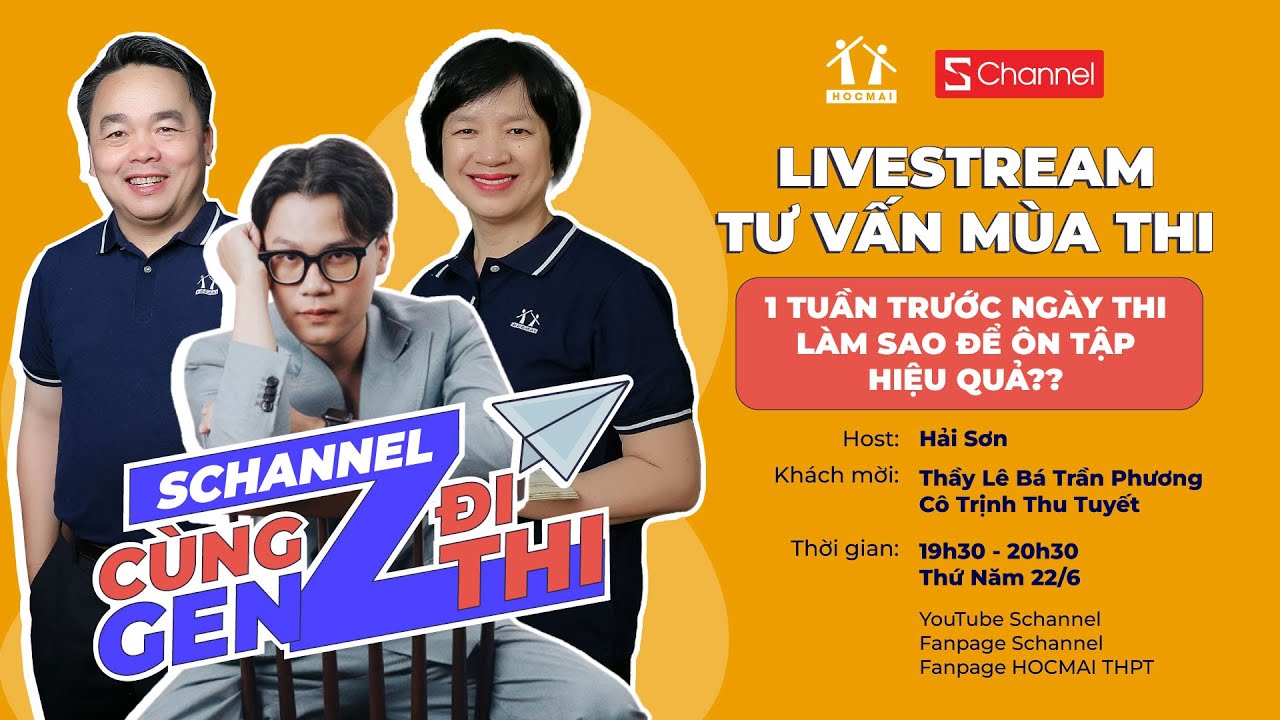 Một tuần trước ngày thi - Làm sao để ôn tập hiệu quả?? | LIVESTREAM TƯ VẤN MÙA THI #GenZdithi