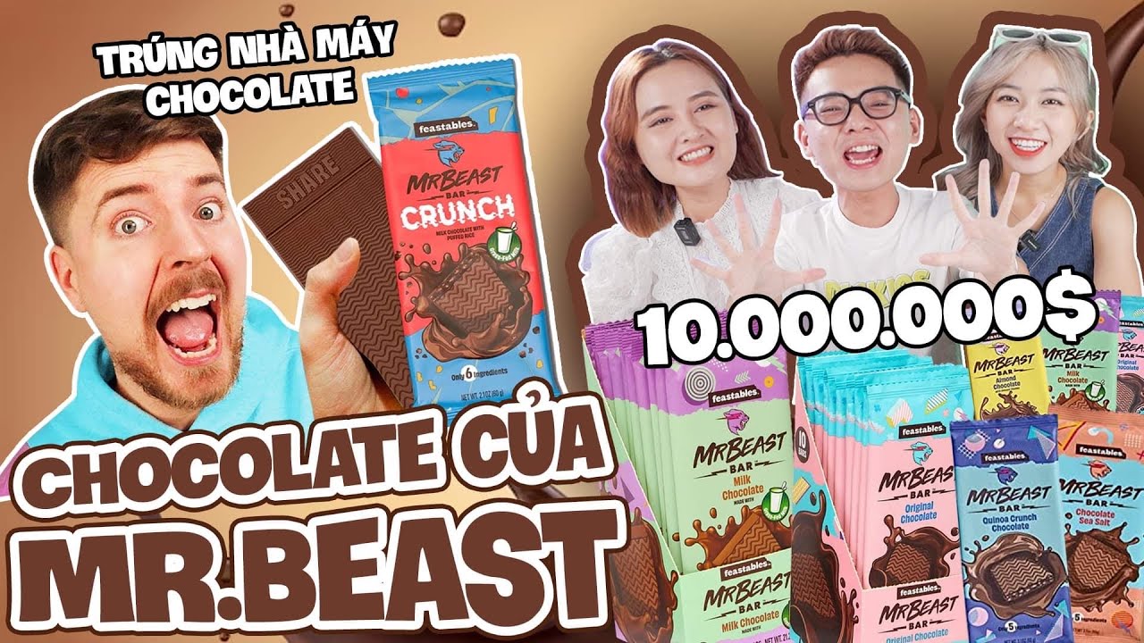 Kiểm chứng socola MR. BEAST!!!: tỷ phú YouTube bán kẹo vì đam mê, tặng nhà máy SOCOLA 😱