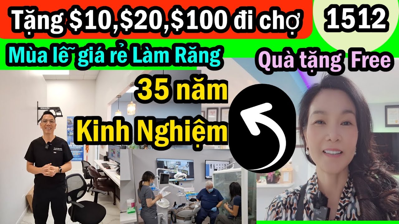 Free quà tặng, Mùa lễ cho lại $10, $20, $100 đi chợ với giá rẻ cho làm răng, #1512 Dental