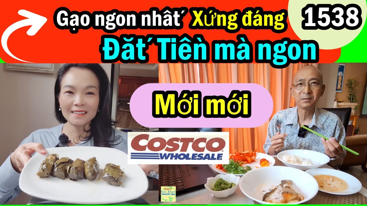 Thử Gạo đắt tiền nhất cực kỳ ngon, Costco cá rất ngon, nho cuốn, yến, #1538