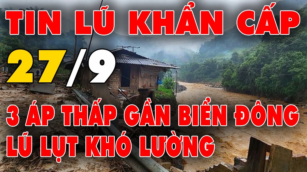 🔥 TIN LŨ KHẨN CẤP: 3 áp thấp gần biển đong tăng cấp chóng mặt, diễn biến khó lường