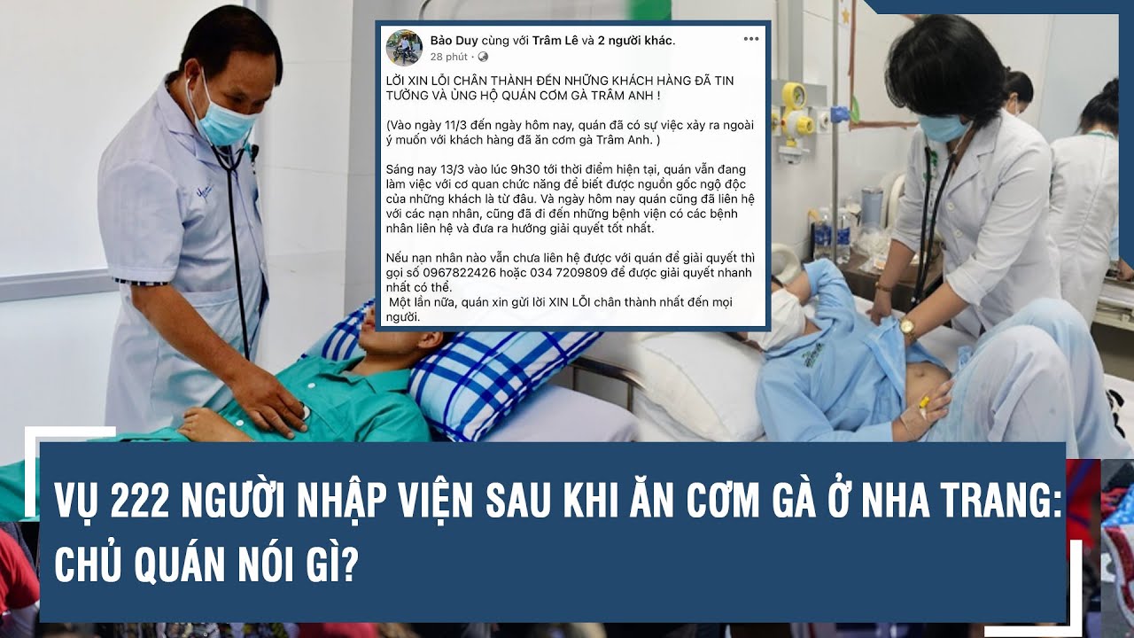 Vụ 222 người nhập viện sau khi ăn cơm gà ở Nha Trang: Chủ quán nói gì? | VTs