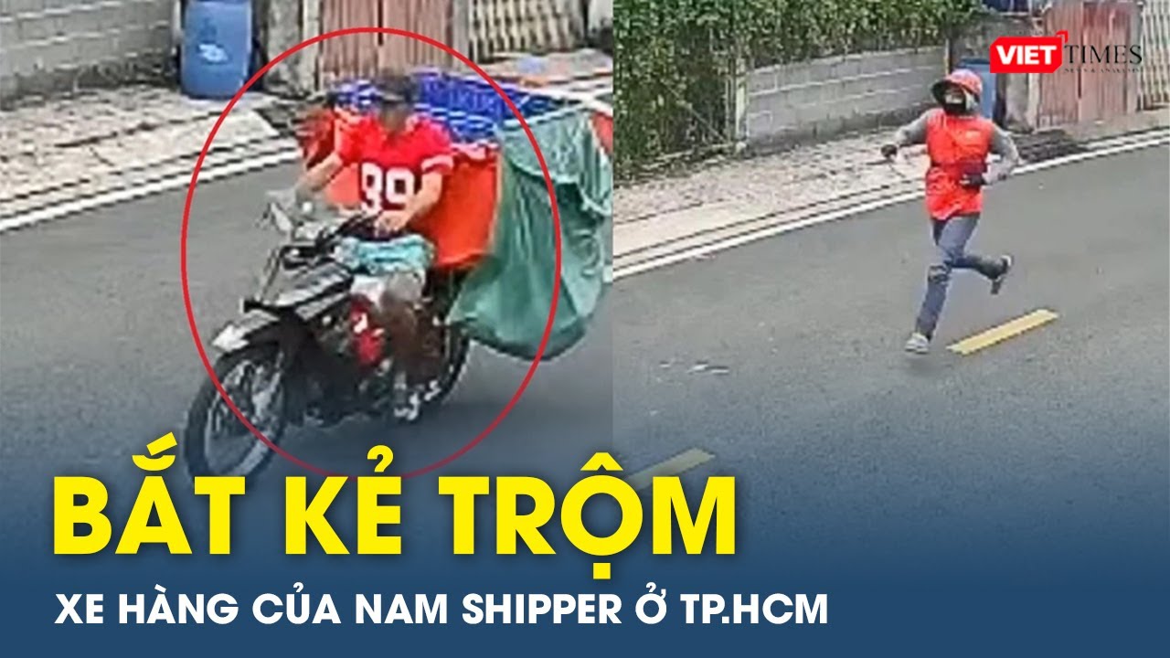 Bắt kẻ trộm xe hàng của nam shipper ở TP.HCM | VTs