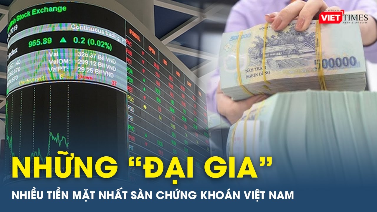 Những “đại gia” nhiều tiền mặt nhất sàn chứng khoán Việt Nam | VTs