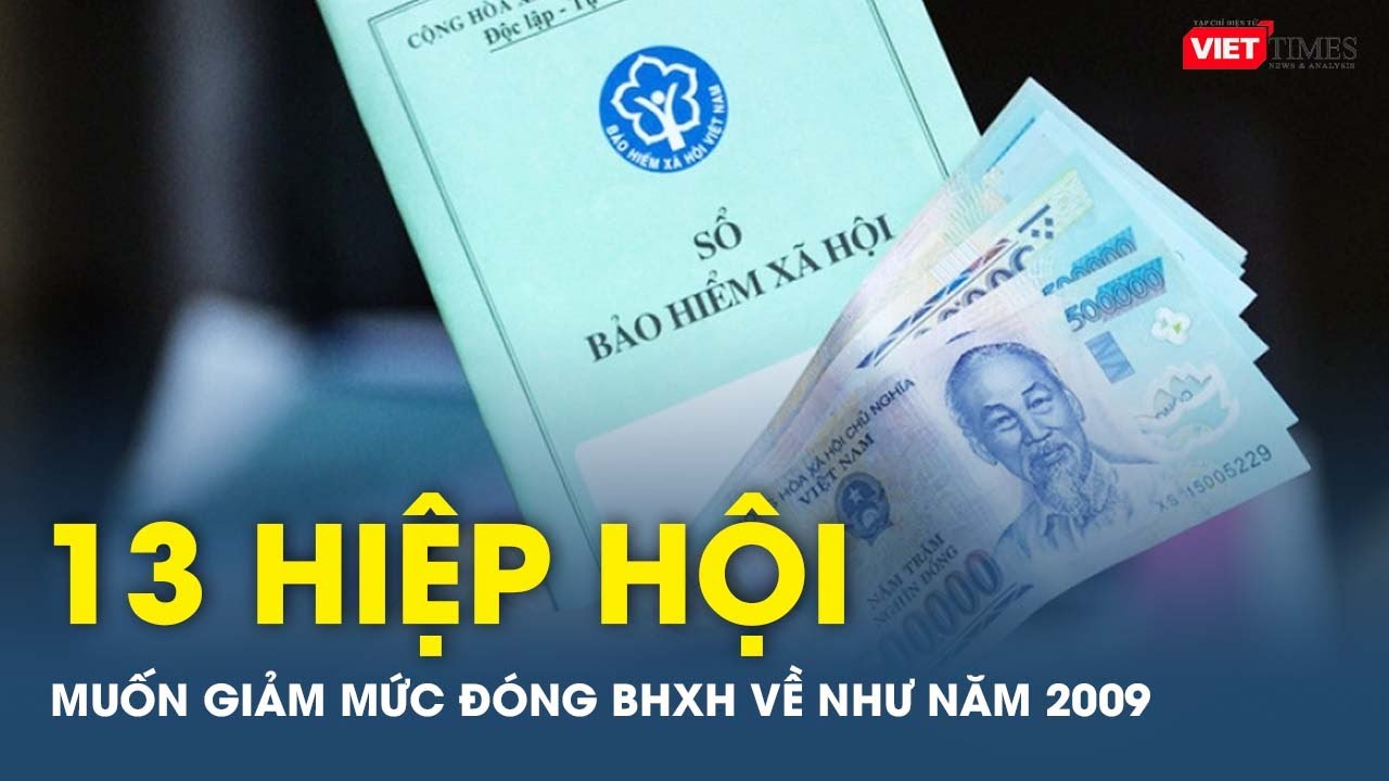 13 hiệp hội muốn giảm mức đóng bảo hiểm xã hội về như năm 2009 | VTs