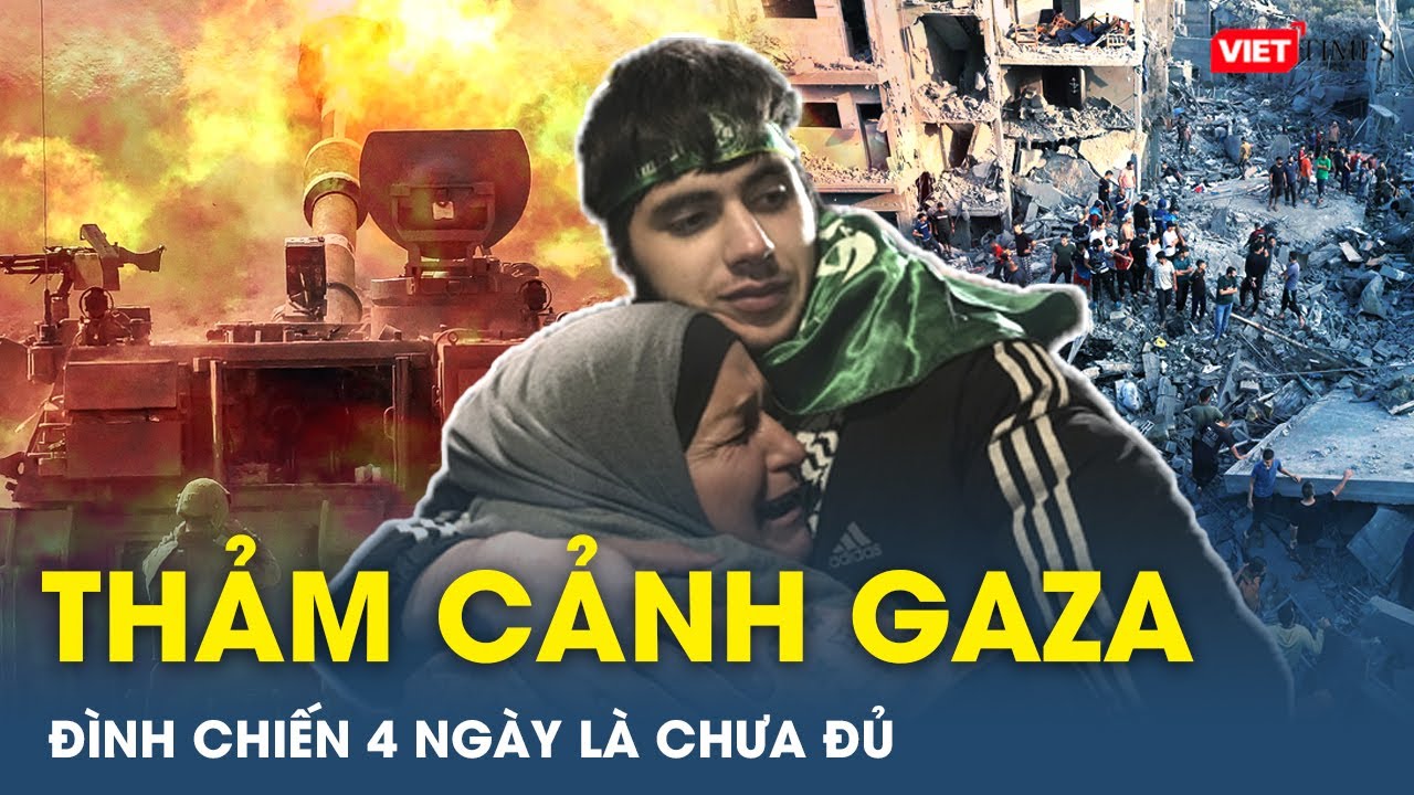 Bàng hoàng hơn 12.000 người thương vong ở Dải Gaza: Thỏa thuận ngừng bắn 4 ngày là chưa đủ | VTs