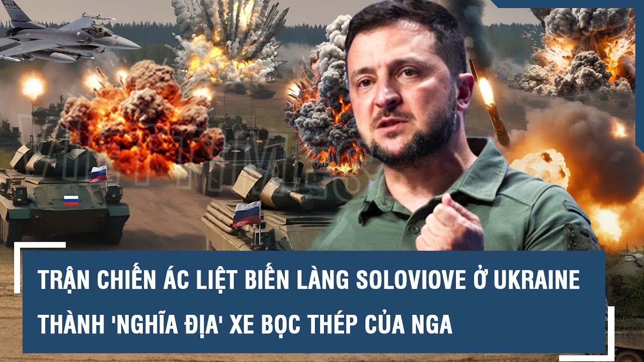 Giao tranh ác liệt, Ukraine biến làng Soloviove thành “nghĩa địa” xe bọc thép của Nga l VTs