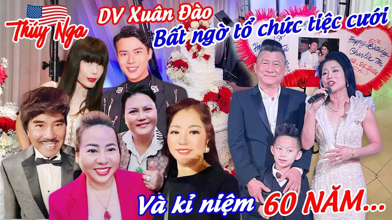 Diễn viên Xuân Đào bất ngờ tổ chức tiệc cưới và kỉ niệm 60 năm….