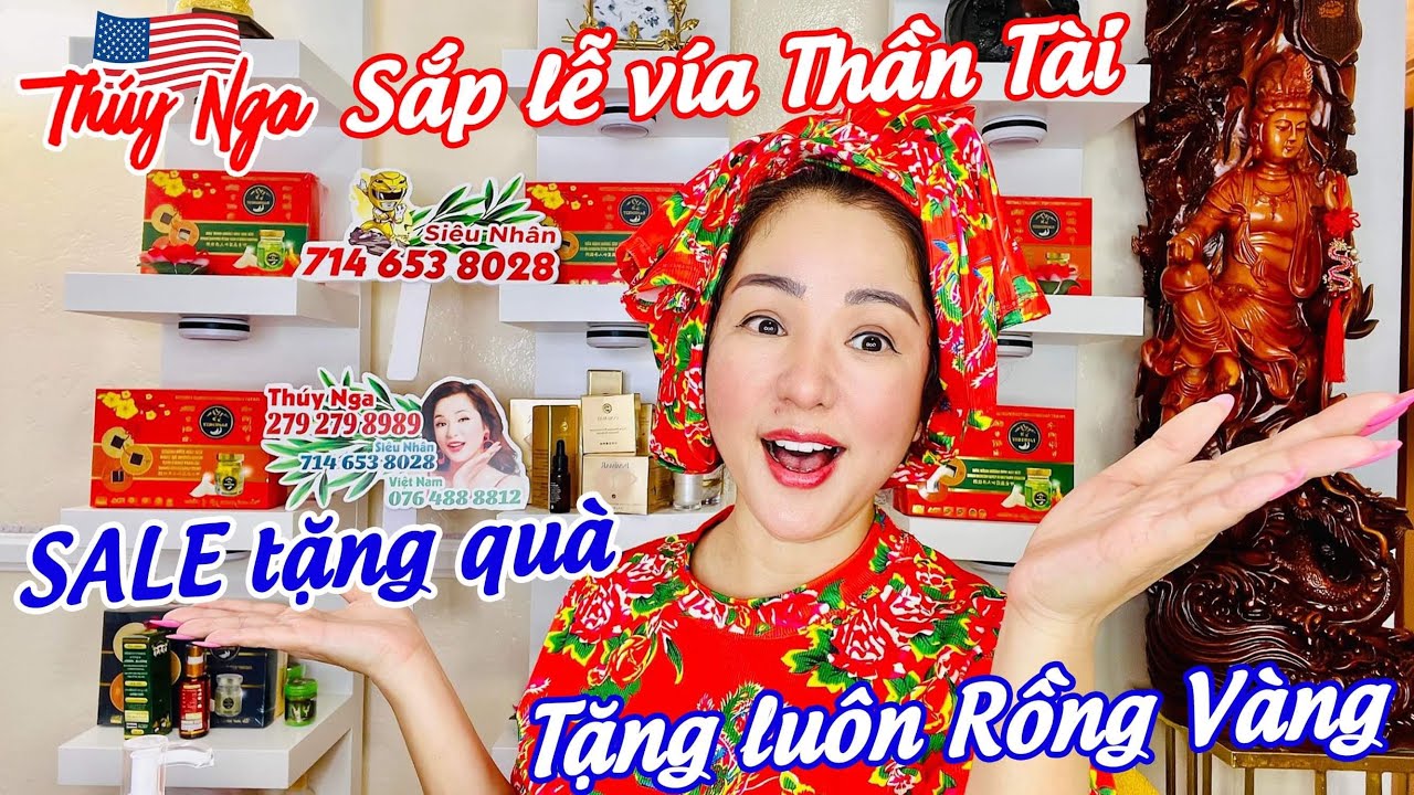 Sắp lễ vía Thần Tài sale tặng quà tặng luôn Rồng Vàng…