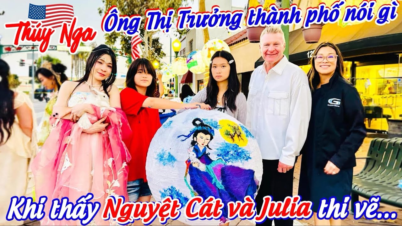 Ông Thị Trưởng thành phố nói gì khi thấy Nguyệt Cát và Julia thi vẽ…