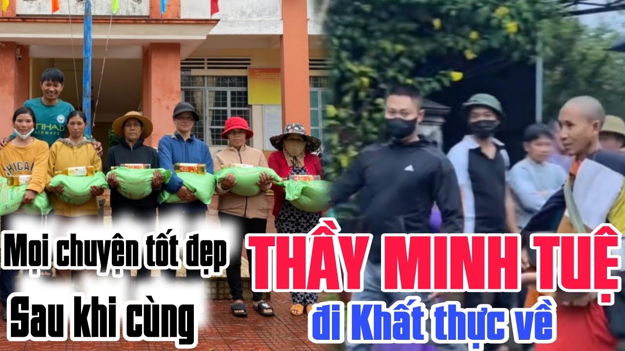 ngày 13/7 niềm vui lớn THẦY MINH TUỆ đi thực xong Thành Trung đi phát Quà