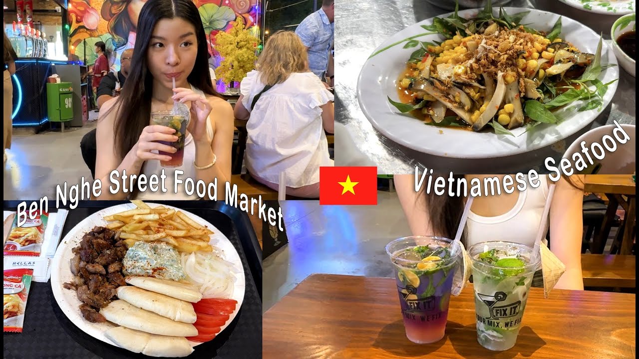 A Food Adventure in Ho Chi Minh City, Vietnam (Ben Nghe Street Food, Vinh Khanh Vietnamese Seafood)