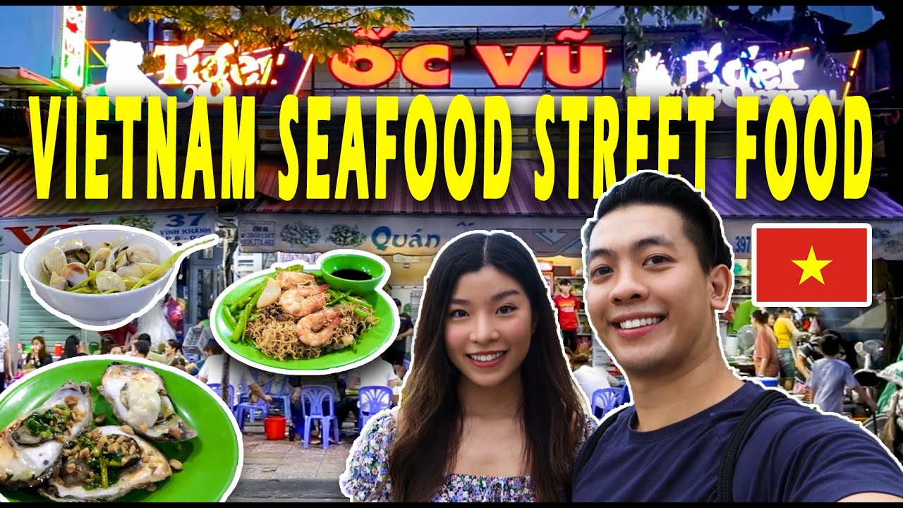 Vietnam Seafood at Vinh Khanh Street Food & Exploring Nguyen Hue Street in HO CHI MINH CITY, VIETNAM