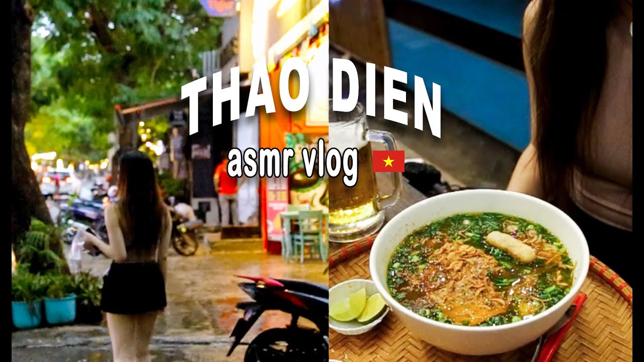 Exploring Vietnam | asmr vlog of expat area Thao Dien District 2 in Ho Chi Minh City (Saigon)