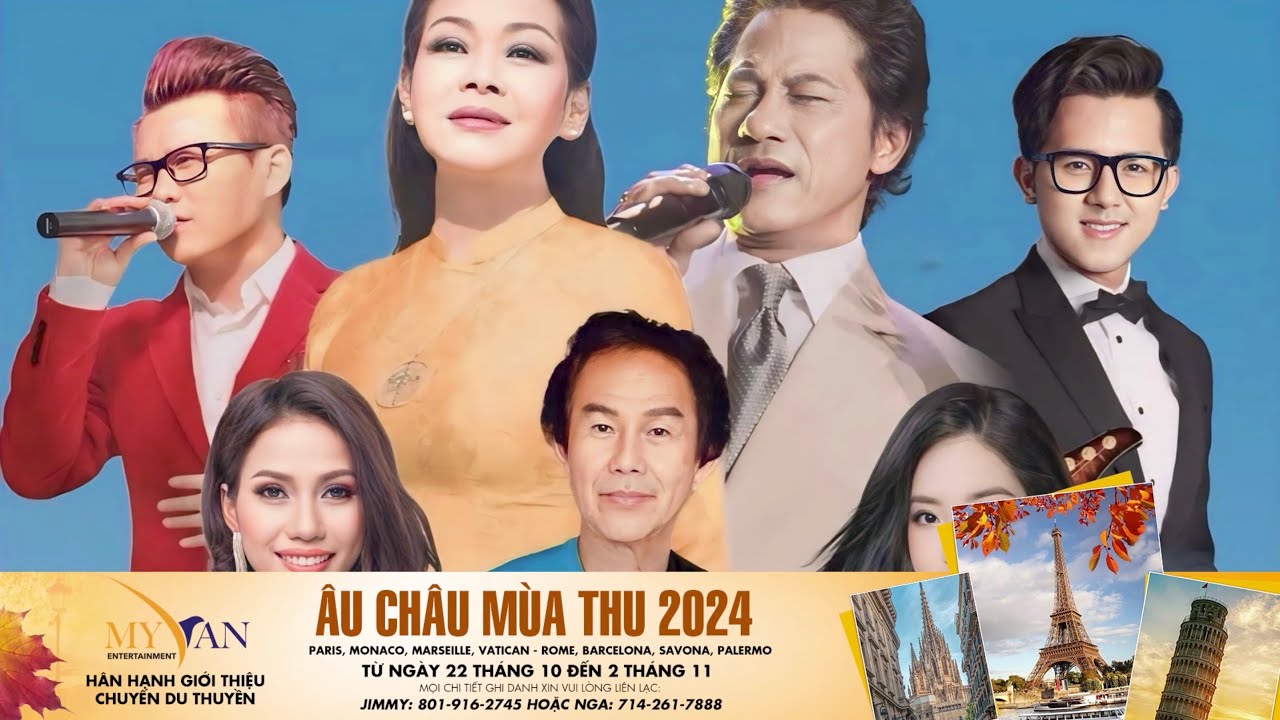 Du Thuyền Âu Châu Mùa Thu cùng Mai Thiên Vân & Jimmy | 22 tháng 10 đến 2 tháng 11