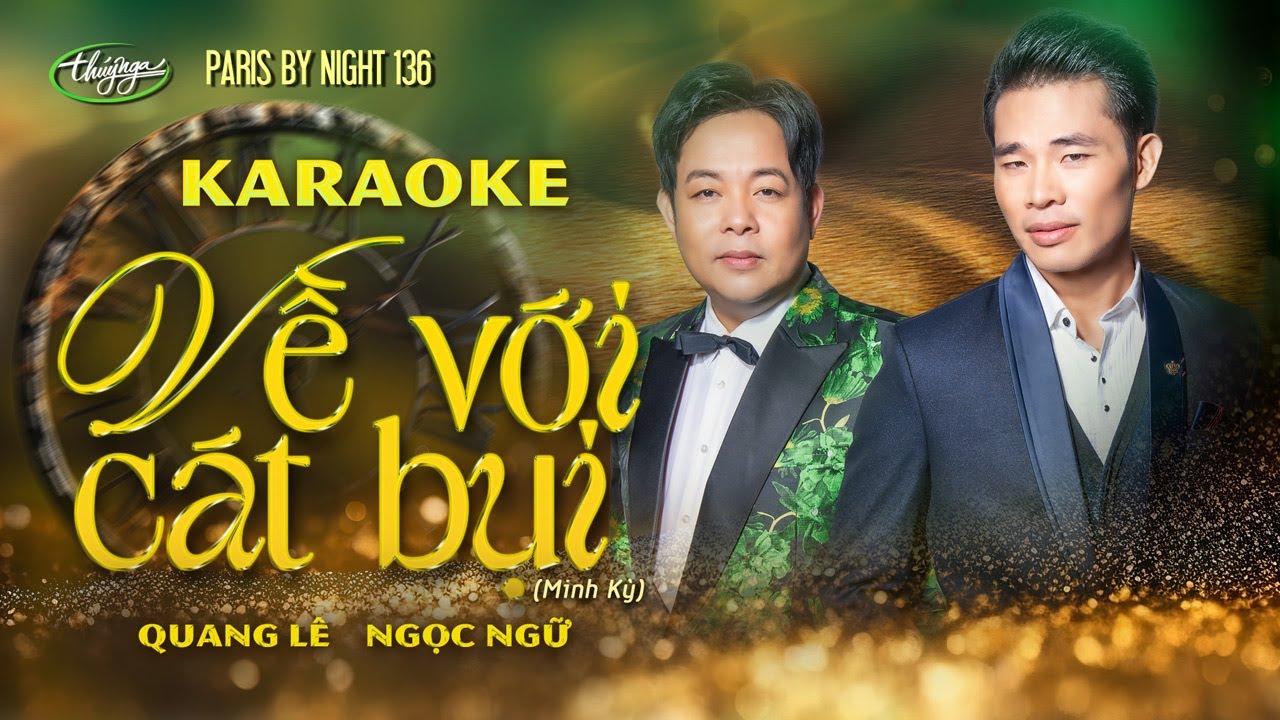 KARAOKE | Quang Lê & Ngọc Ngữ - Về Với Cát Bụi | PBN136