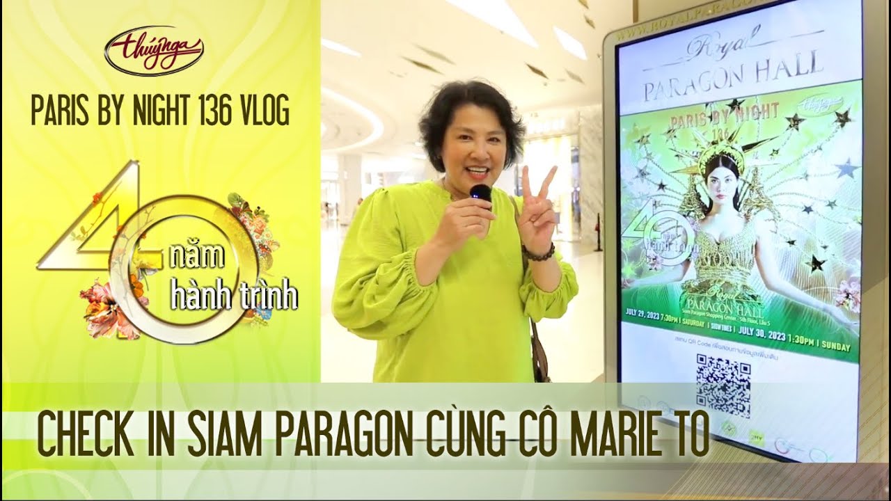 PBN 136 Vlog - cô Marie To check in Poster PBN 136 và khu ẩm thực tại Siam Paragon