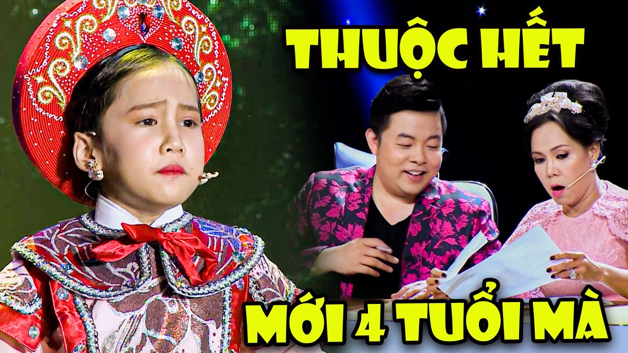 CHỈ MỚI 4 TUỔI Cô Bé THUỘC NẰM LÒNG TRÍCH ĐOẠN CẢI LƯƠNG Khiến Giám Khảo Việt Hương ĐỨNG HÌNH | THVL