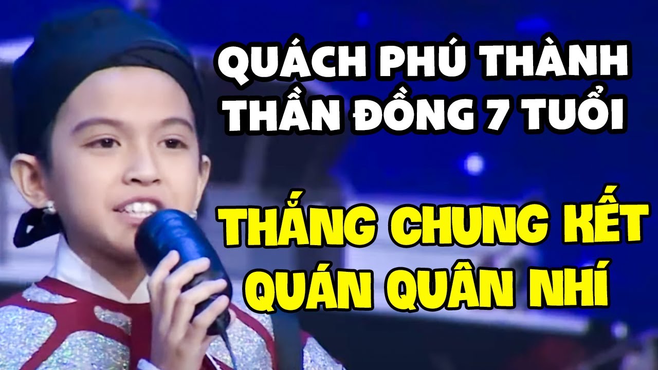 Phần Thi Khiến QUÁCH PHÚ THÀNH Trở Thành Quán Quân Nhí Nhỏ Tuổi Nhất Chương Trình Đạt Giải 500 Triệu