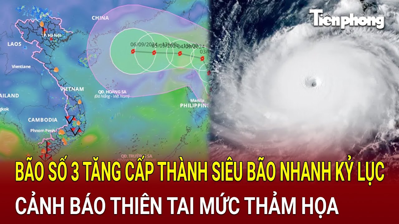 Bản tin thời sự: Bão số 3 tăng cấp thành siêu bão nhanh kỷ lục, cảnh báo thiên tai mức thảm họa