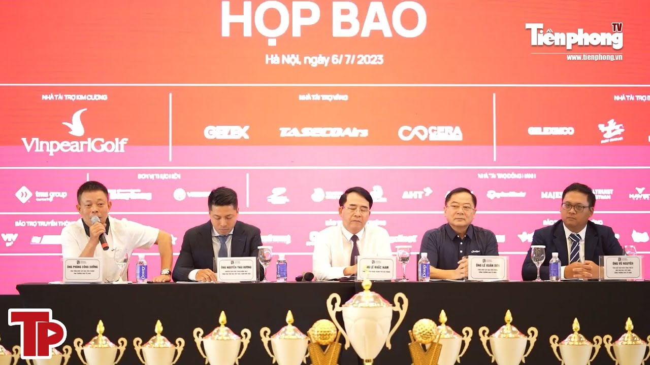 Toàn cảnh Họp báo Giải Vô địch Golf Quốc gia năm 2023 – Cúp VinFast | Tiền Phong TV