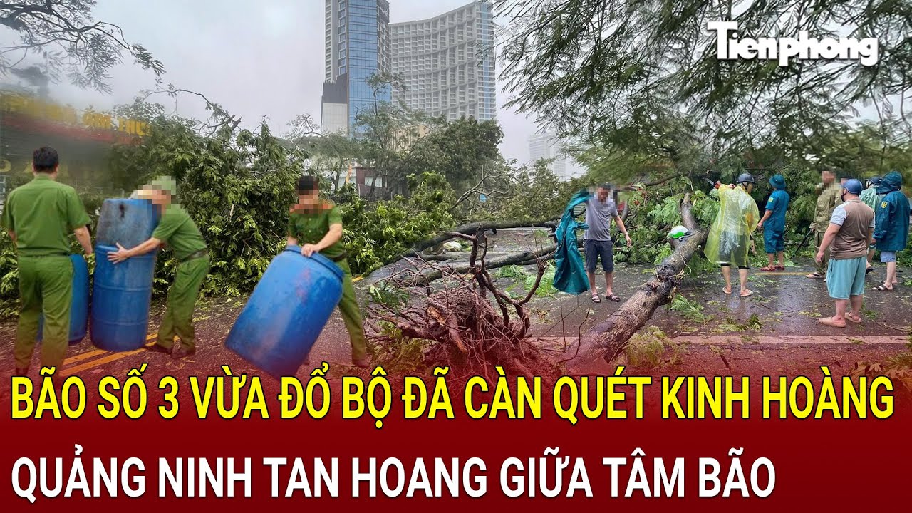 Bản tin thời sự 7/9: Bão số 3 vừa đổ bộ đã càn quét kinh hoàng, Quảng Ninh tan hoang giữa tâm bão