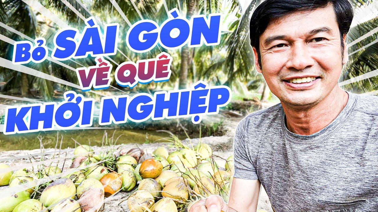 Tiết Cương về Bến Tre thu hoạch dừa và giao lưu bà con nông dân