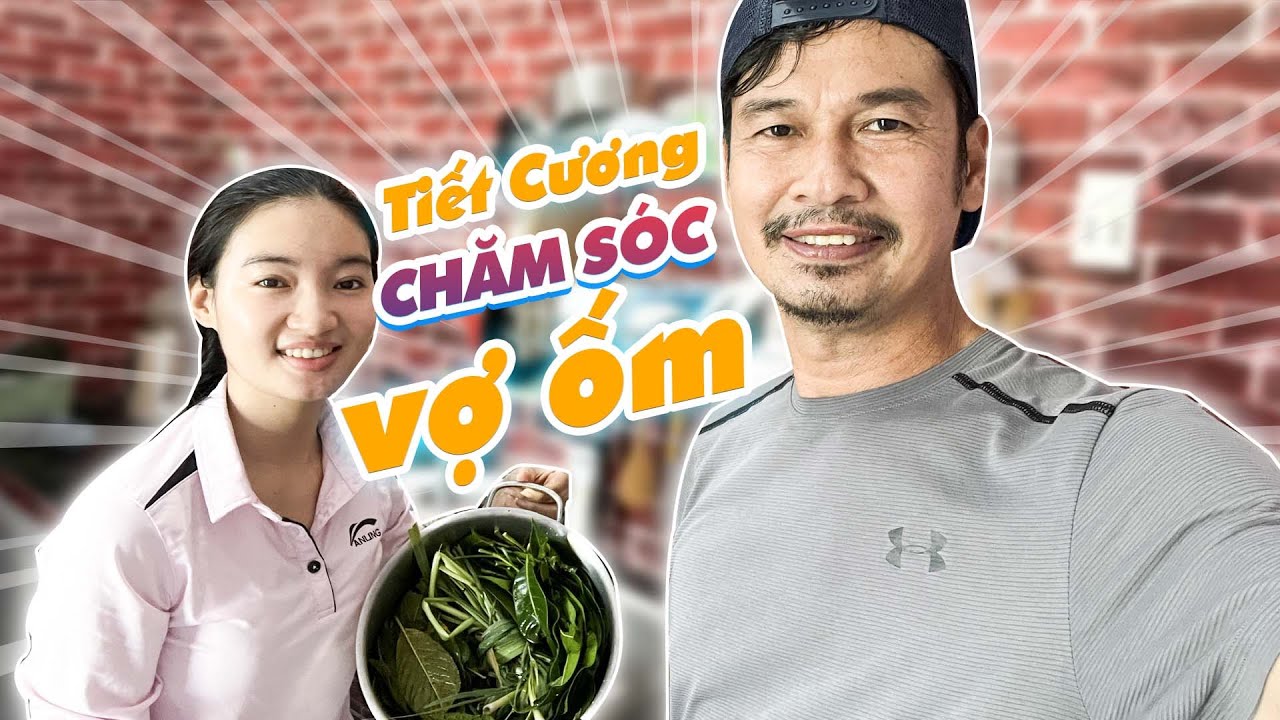 Tiết Cương ra vườn nhà hái xả và lá ổi cho Ngọc Thưởng xông khi bị cảm