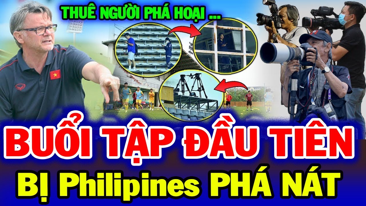 Tập buổi đầu tiên, ĐT Việt Nam bị phóng viên Phillipines tấn công ngay trên sân, Troussier giận dữ