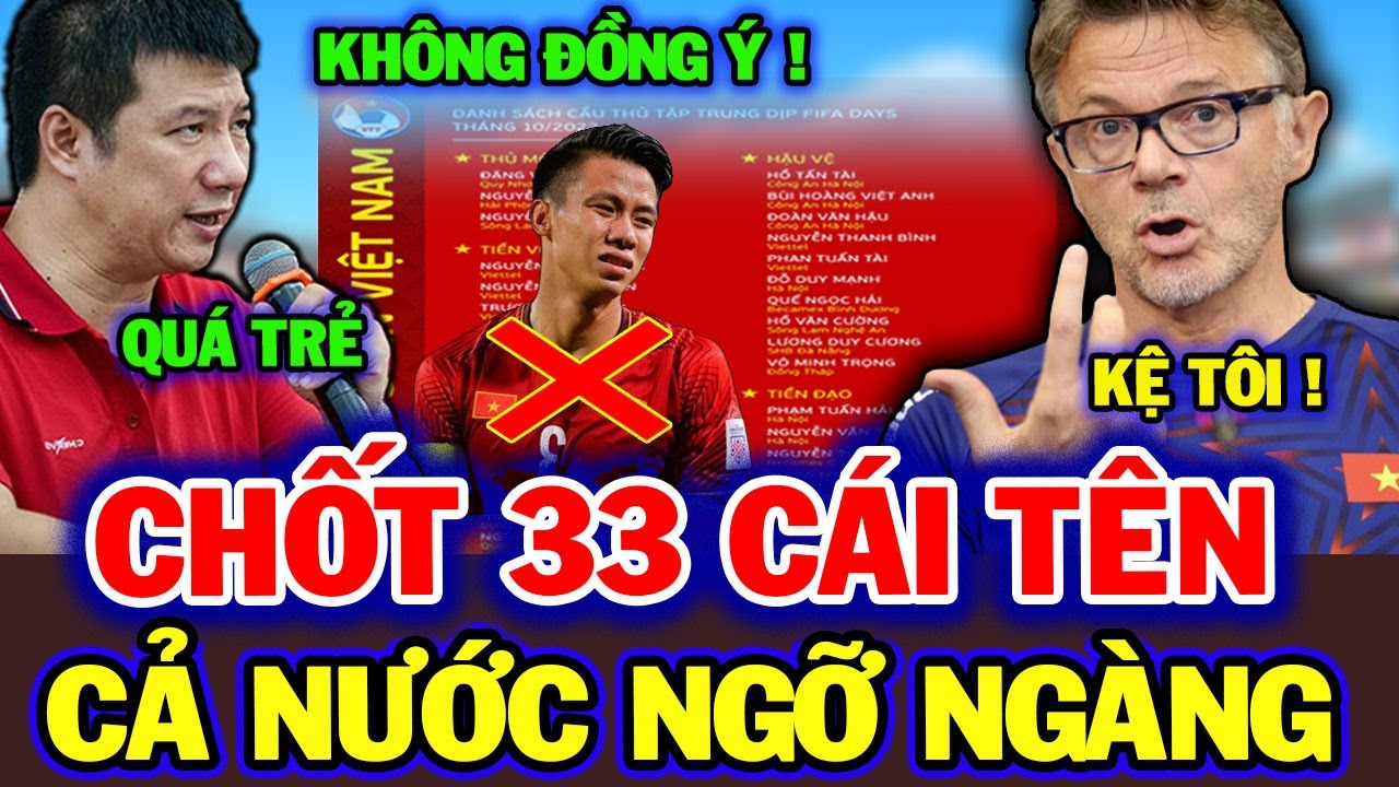 HLV Troussier chốt 33 cái tên lạ lùng, bất ngờ mang U18 đấu Trung Quốc | NHM ngã ngửa