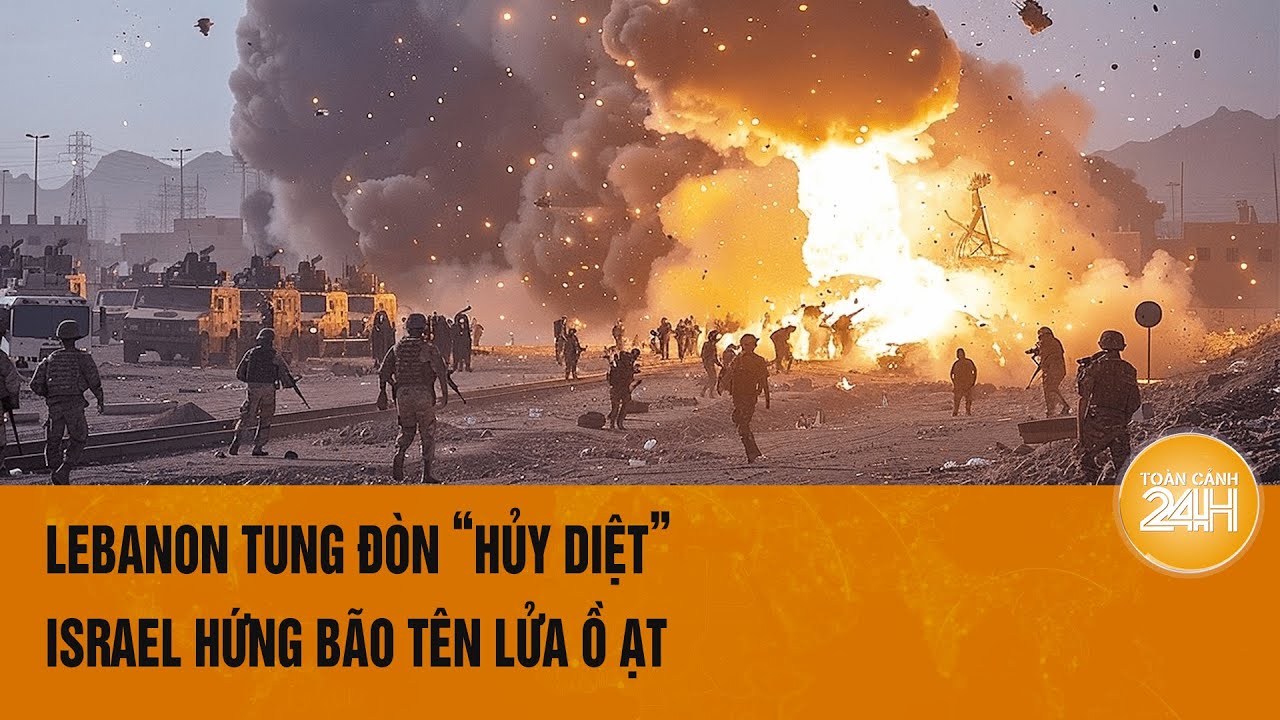 Lebanon tung đòn “hủy diệt”, Israel hứng bão tên lửa ồ ạt