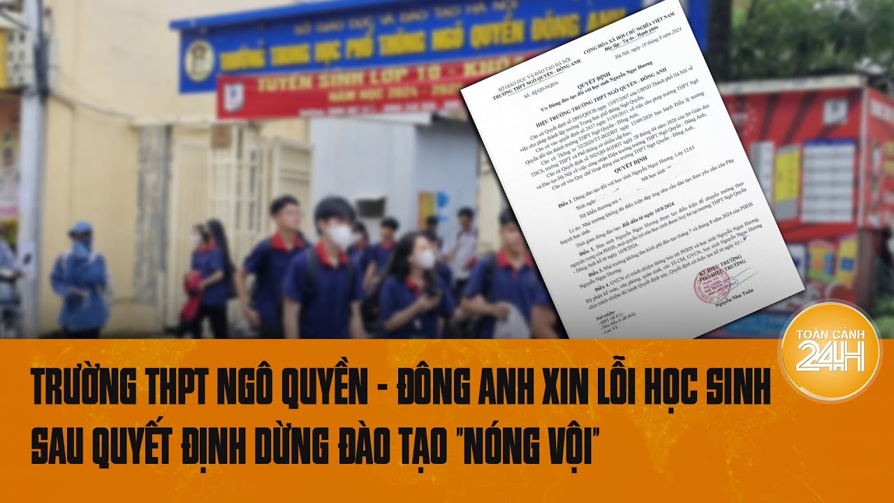 Hà Nội: Trường THPT Ngô Quyền Đông Anh xin lỗi học sinh sau quyết định dừng đào tạo "nóng vội"