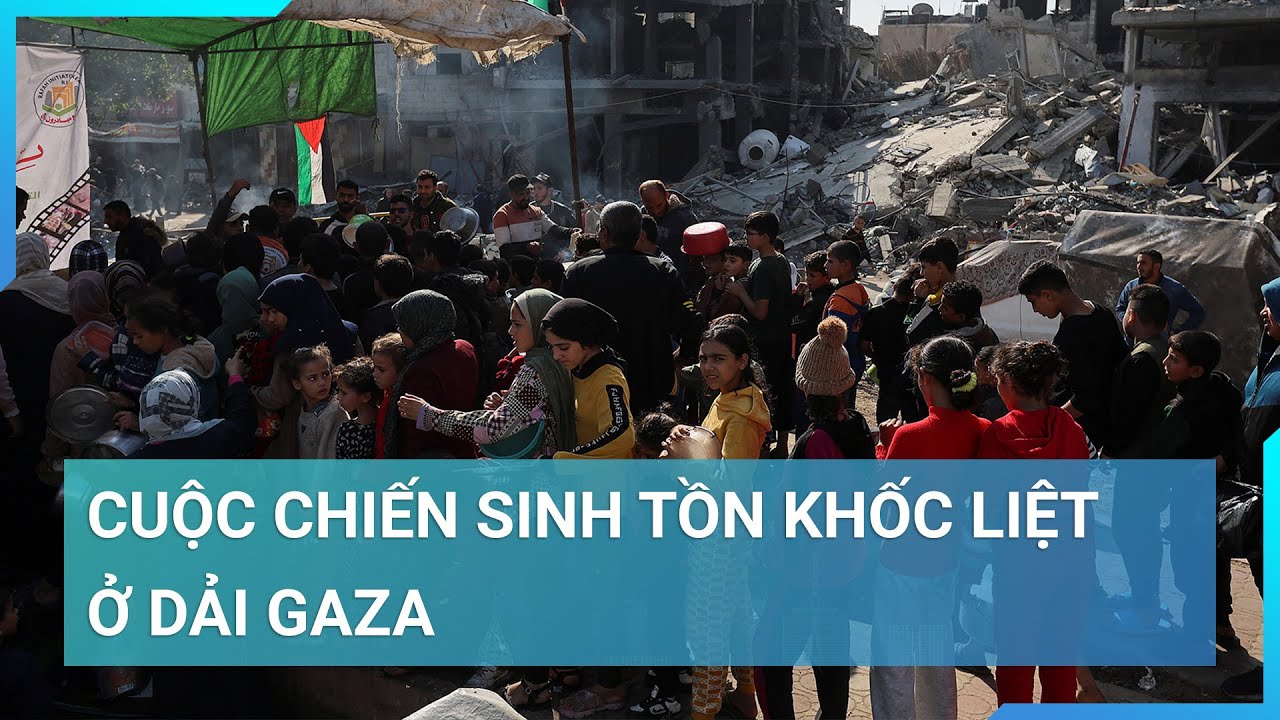 Cuộc chiến sinh tồn ở dải Gaza: Đào bới đống đổ nát tìm nhu yếu phẩm trong tuyệt vọng |Cuộc sống 24h