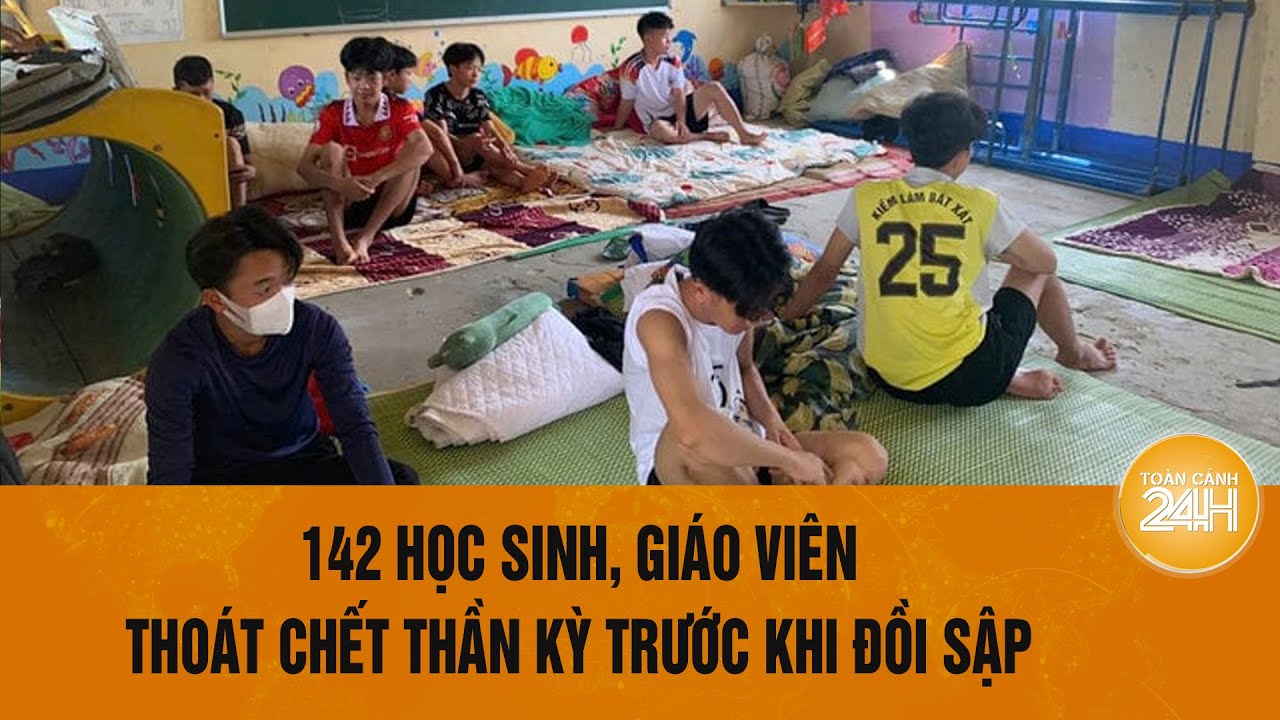 Mường Hum (Lào Cai): 142 học sinh, giáo viên thoát chết thần kỳ trước khi đồi sập | Toàn cảnh 24h