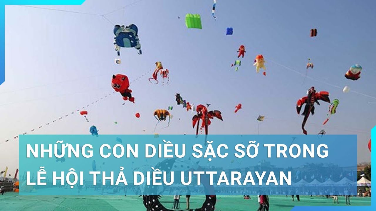 Rực rỡ sắc diều tô điểm bầu trời của Ấn Độ | Cuộc sống 24h