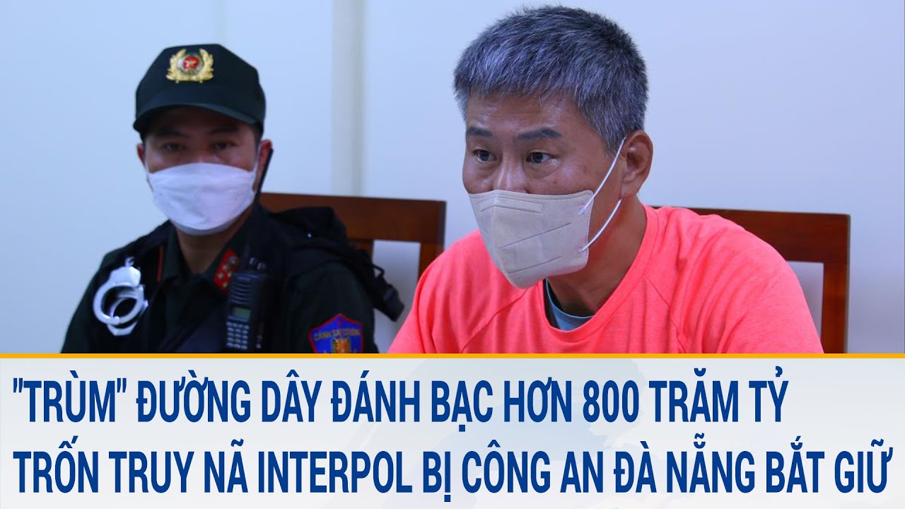 "Trùm" đường dây đánh bạc hơn 800 trăm tỷ trốn nã Interpol bị Công an Đà Nẵng bắt giữ