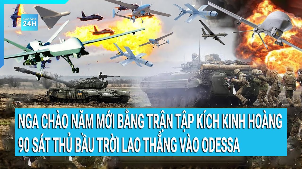 Nga chào năm mới bằng trận oanh kích kinh hoàng 90 sát thủ bầu trời lao thẳng vào Odessa