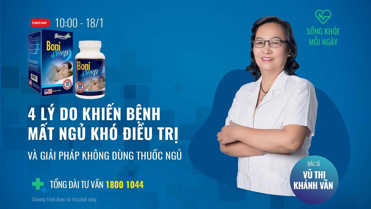 [Sống khỏe mỗi ngày] Lý do khiến bệnh mất ngủ khó điều trị và giải pháp không dùng thuốc ngủ